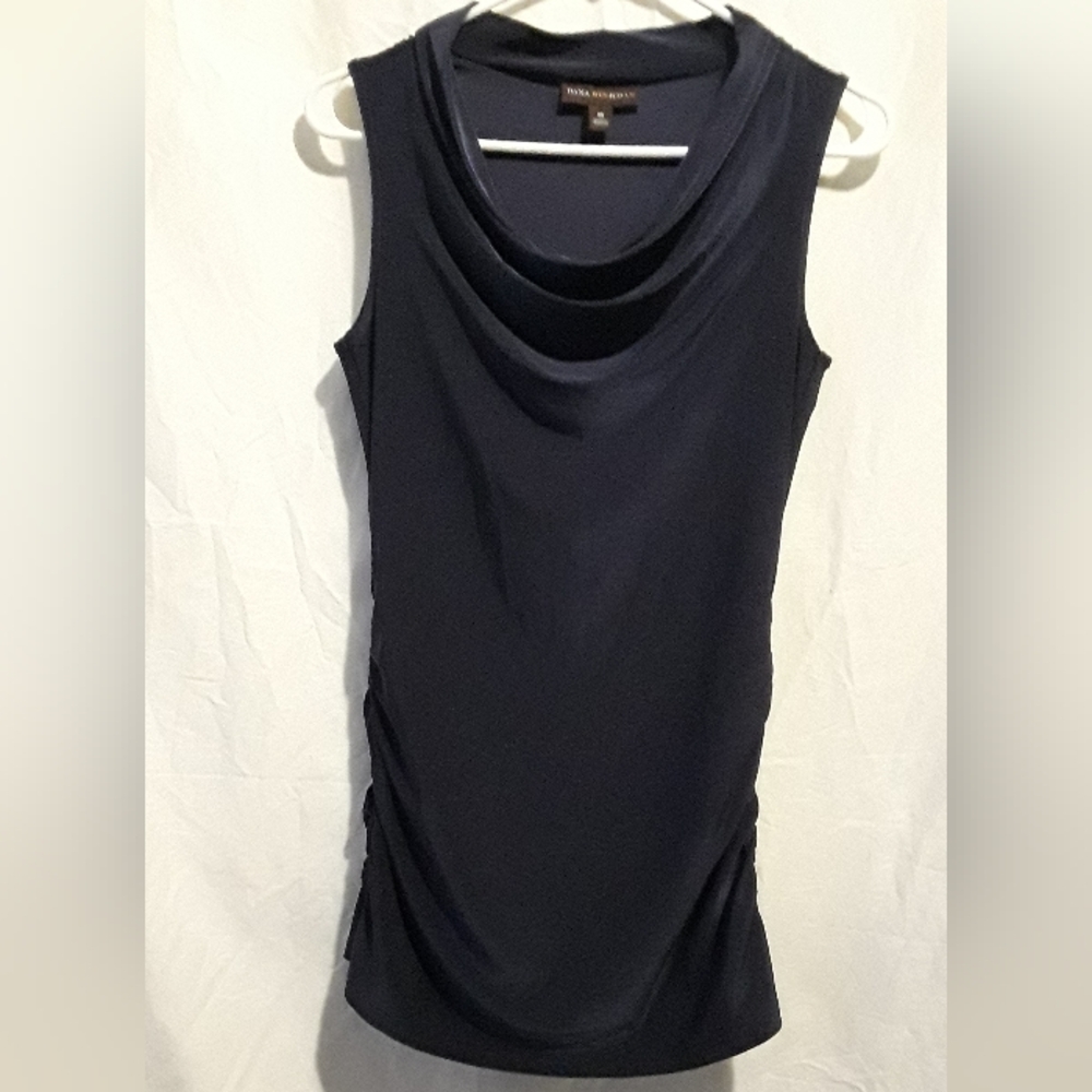 DANA BUCHMAN blue sleeveless party dress extra small